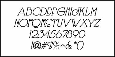 PLEASANT SHOW CARD JNL by Jeff Levine Fonts — Decorative Font — thumbnail 5