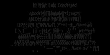 Plz Print Bold Condensed by Outside the Line — Decorative Font — thumbnail 2