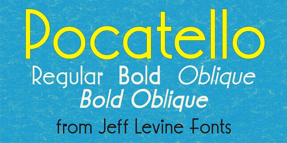 Pocatello JNL by Jeff Levine Fonts — Decorative Font