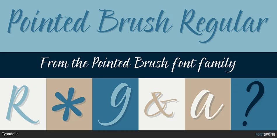 Pointed Brush by Typadelic — Script Handwritten Font