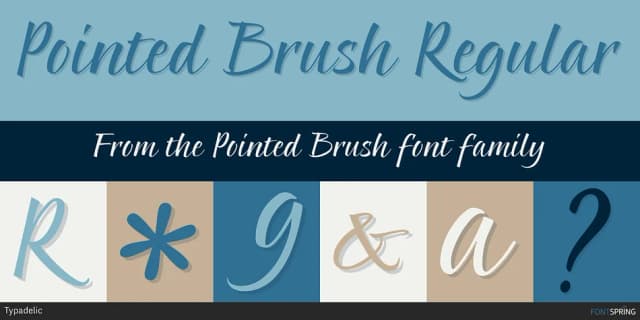 Pointed Brush by Typadelic — Script Handwritten Font