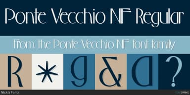 Ponte Vecchio NF by Nick's Fonts — Decorative Font — thumbnail 1
