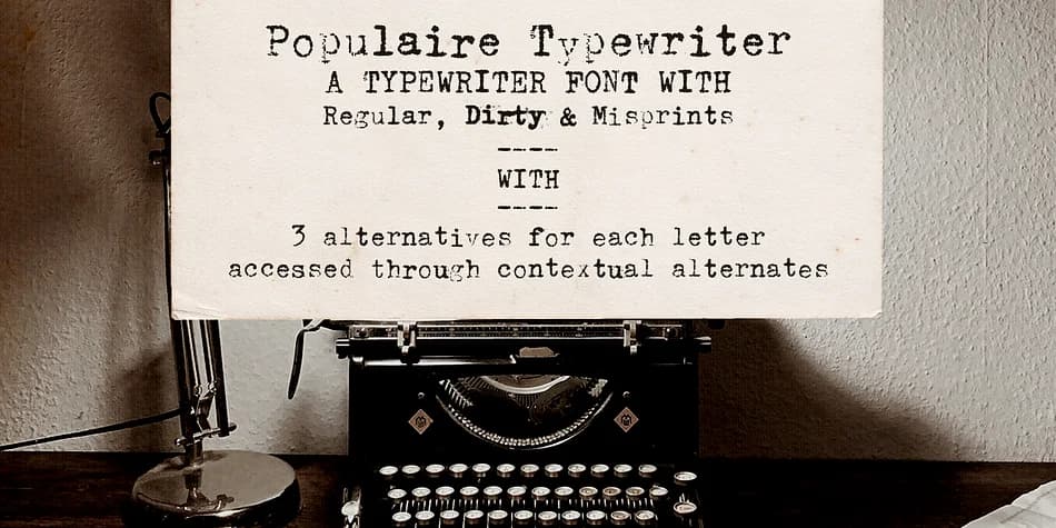 Populaire Typewriter by Ana's Fonts — Dingbats Font