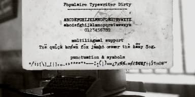 Populaire Typewriter by Ana's Fonts — Dingbats Font — thumbnail 3