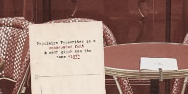 Populaire Typewriter by Ana's Fonts — Dingbats Font — thumbnail 5