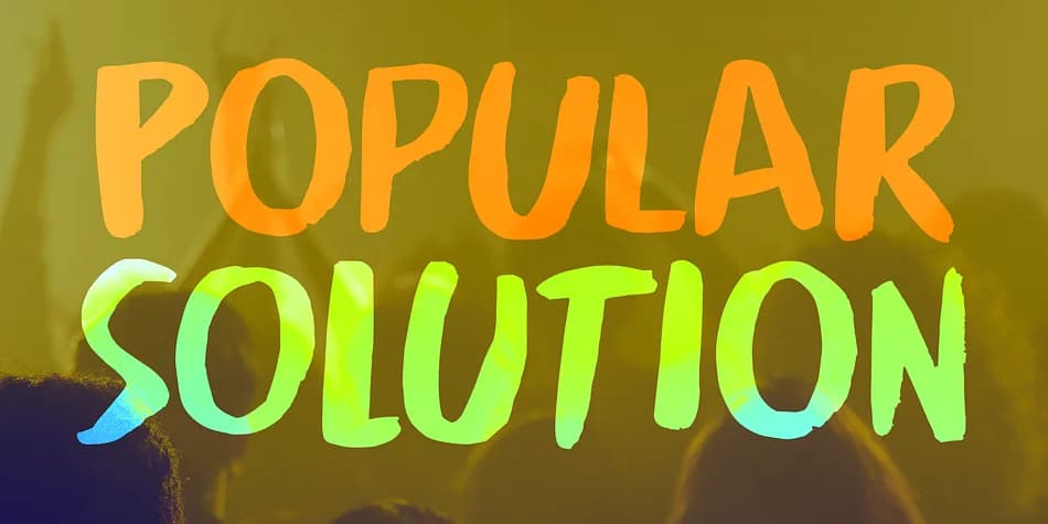 Popular Solution by Kitchen Table Type Foundry — Display Font