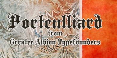 Portculliard by Greater Albion Typefounders — Blackletter Font — thumbnail 9