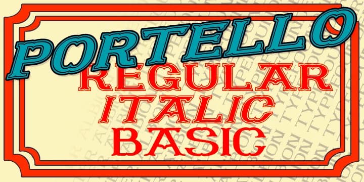 PORTELLO by Greater Albion Typefounders — Decorative Font