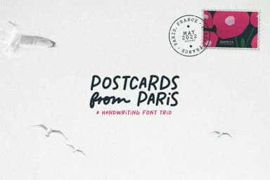 Postcards From Paris by MakeMediaCo. — Decorative Font — thumbnail 1