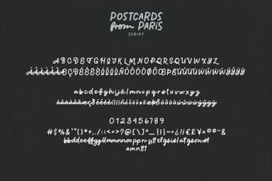 Postcards From Paris by MakeMediaCo. — Decorative Font — thumbnail 10