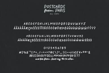 Postcards From Paris by MakeMediaCo. — Decorative Font — thumbnail 8