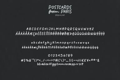 Postcards From Paris by MakeMediaCo. — Decorative Font — thumbnail 9