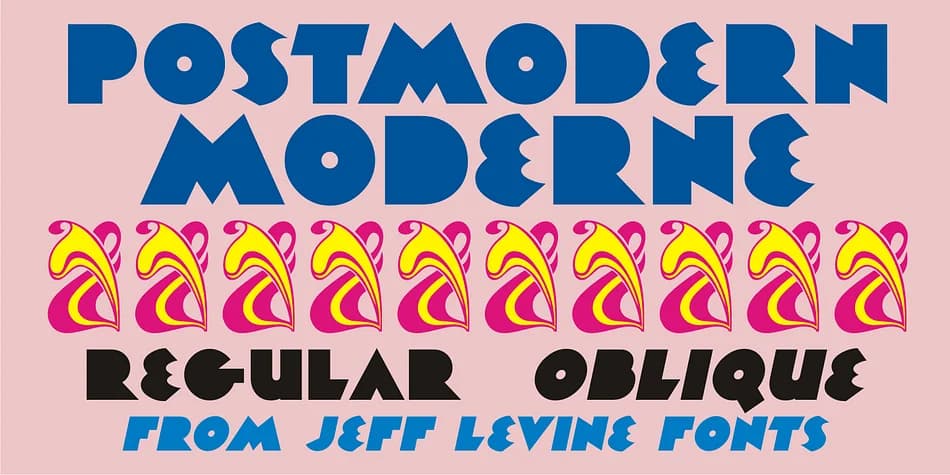 POSTMODERN MODERNE JNL by Jeff Levine Fonts — Decorative Font
