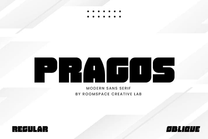 Pragos by roomspace — Display Font — preview 1
