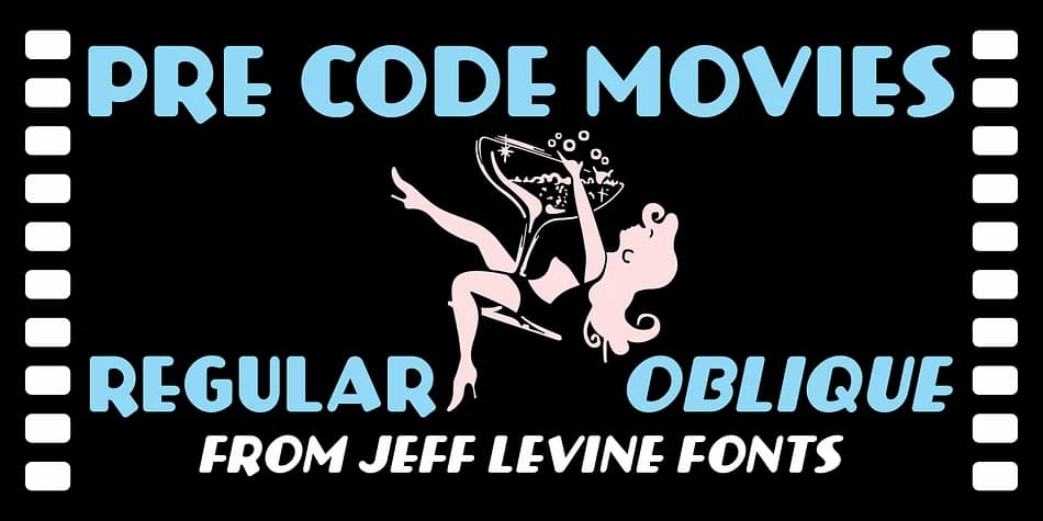 PRE CODE MOVIES JNL by Jeff Levine Fonts — Decorative Font
