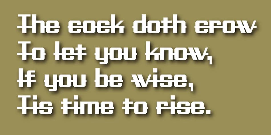 Precision by Gerald Gallo Fonts — Display Font