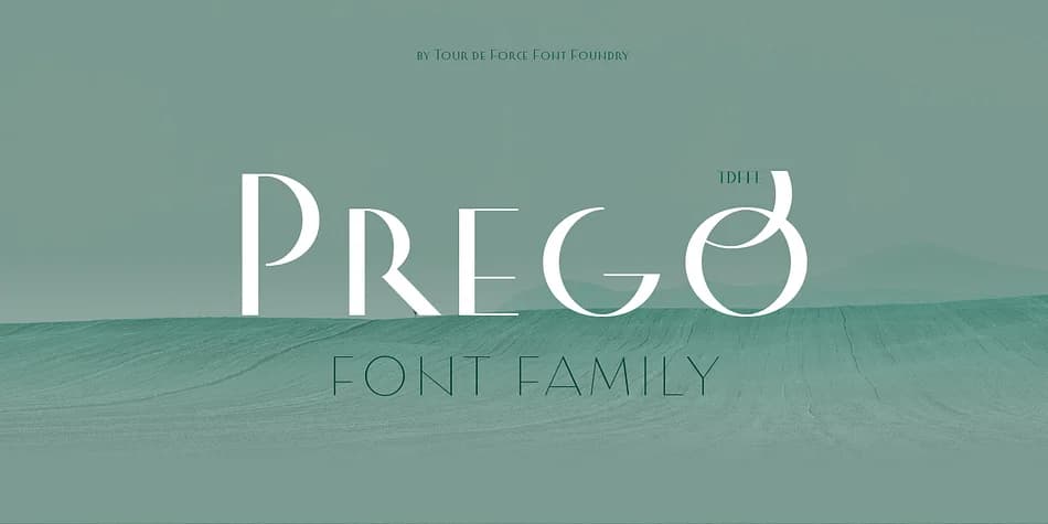 Prego by Tour de Force Font Foundry — Decorative Font