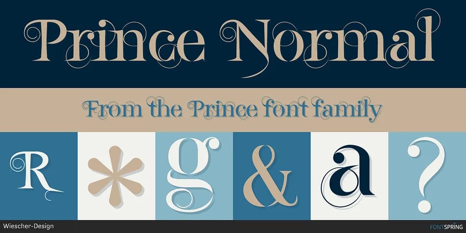 Prince by Wiescher-Design — Display Font