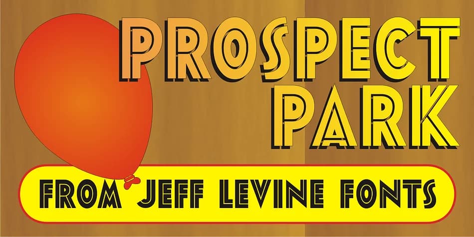 PROSPECT PARK JNL by Jeff Levine Fonts — Decorative Font