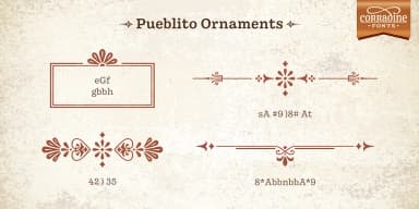Pueblito by Corradine Fonts — Dingbats Font — thumbnail 5
