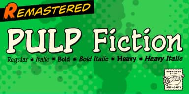 Pulp Fiction by Comicraft — Decorative Font — thumbnail 1