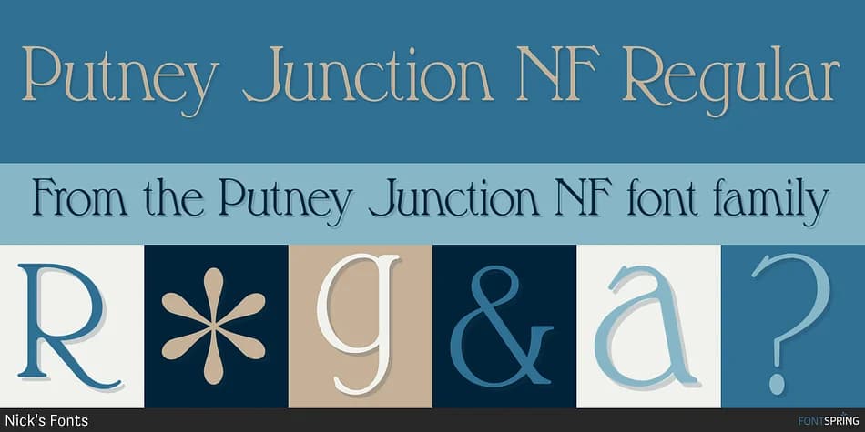 Putney Junction NF by Nick's Fonts — Decorative Font