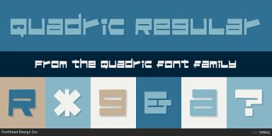 Quadric by Fonthead Design — Display Font — thumbnail 1
