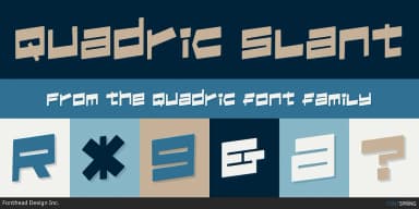 Quadric by Fonthead Design — Display Font — thumbnail 2