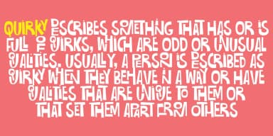 Quirky by Pizzadude.dk — Decorative Font — thumbnail 2