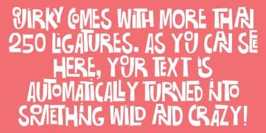 Quirky by Pizzadude.dk — Decorative Font — thumbnail 4