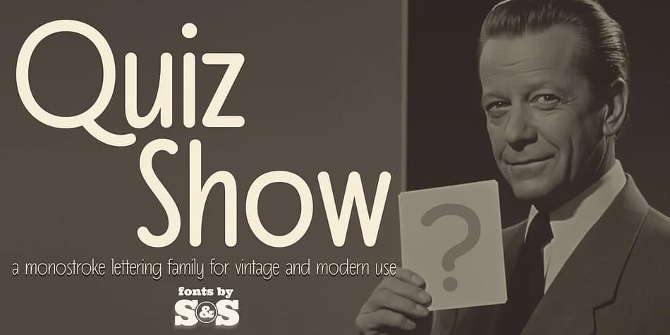 Quiz Show by Stiggy & Sands — Decorative Font — preview 1