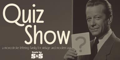Quiz Show by Stiggy & Sands — Decorative Font — thumbnail 1