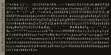 Quiz Show by Stiggy & Sands — Decorative Font — thumbnail 9