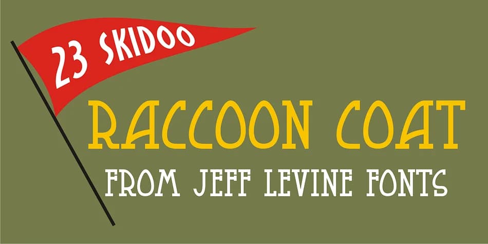 RACCOON COAT JNL by Jeff Levine Fonts — Decorative Font