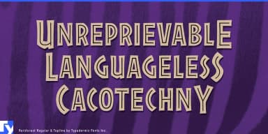 Rainforest by Typodermic Fonts Inc. — Decorative Font — thumbnail 2