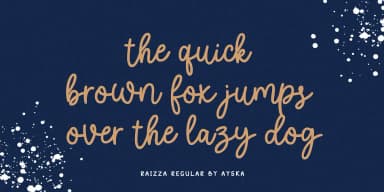 Raizza by Ayska — Script Handwritten Font — thumbnail 2