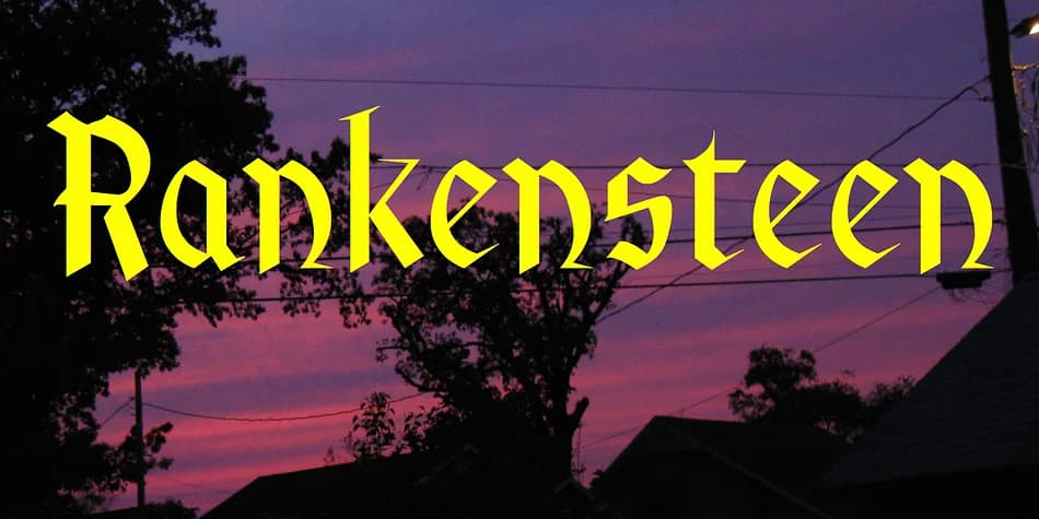 Rankensteen by Ingrimayne Type — Blackletter Font