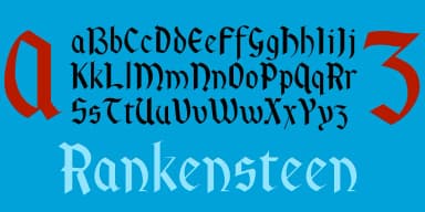Rankensteen by Ingrimayne Type — Blackletter Font — thumbnail 4