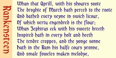 Rankensteen by Ingrimayne Type — Blackletter Font — thumbnail 6