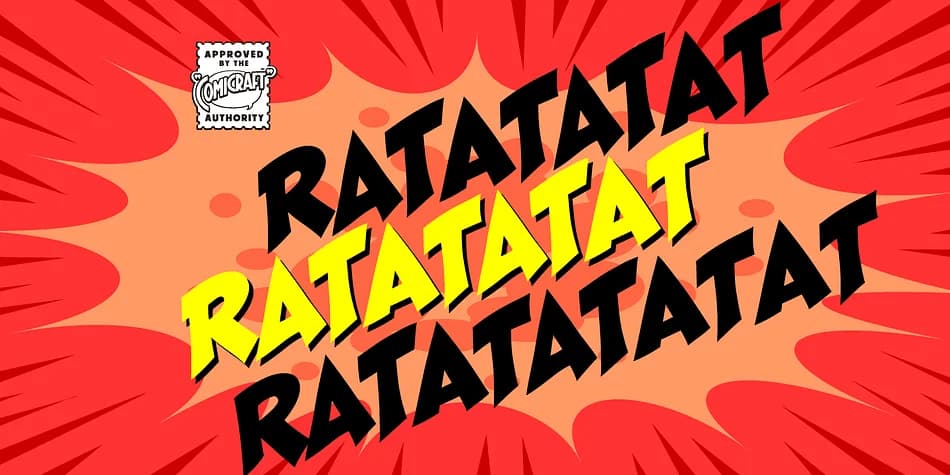 RATATATAT by Comicraft — Decorative Font