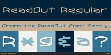 ReadOut by Fonthead Design — Display Font — thumbnail 1
