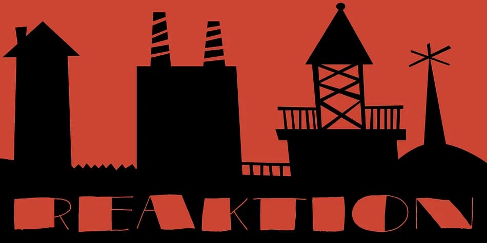 REAKTION by Pizzadude.dk — Decorative Font — preview 1