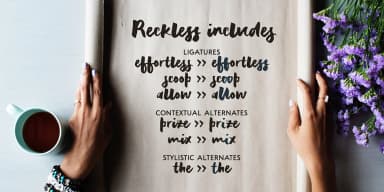 Reckless by Ana's Fonts — Script Handwritten Font — thumbnail 4