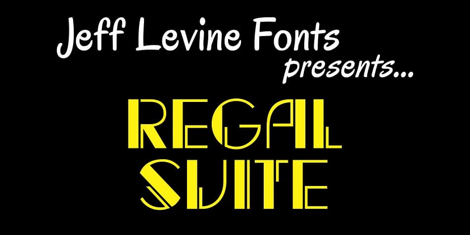 REGAL SUITE JNL by Jeff Levine Fonts — Decorative Font