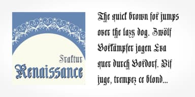 Renaissance Fraktur Pro by SoftMaker — Blackletter Font — thumbnail 4
