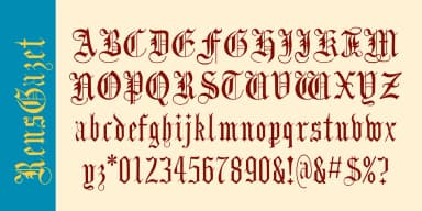 RensGazet by Ingrimayne Type — Blackletter Font — thumbnail 8