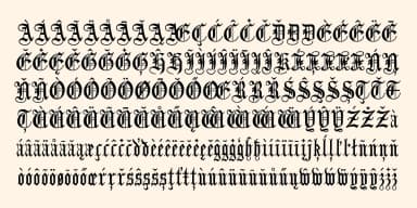 RensGazet by Ingrimayne Type — Blackletter Font — thumbnail 9