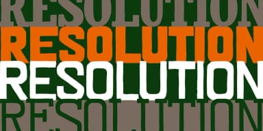 RESOLUTION by Barnbrook Fonts — Blackletter Font — thumbnail 1