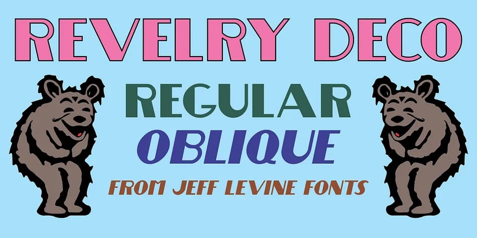 REVELRY DECO JNL by Jeff Levine Fonts — Decorative Font