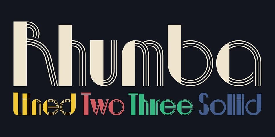 Rhumba by Stiggy & Sands — Decorative Font — preview 1